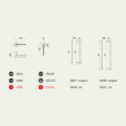 Maniglia DnD Serie Ginkgo 3 Maniglia DnD Serie Ginkgo 3